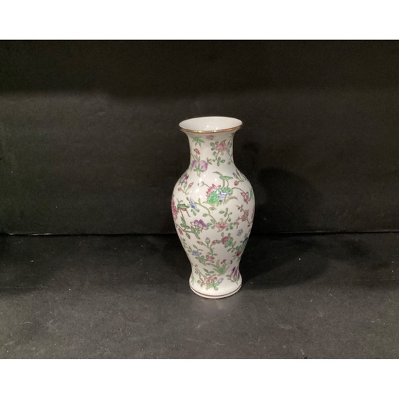 Other - Nora Fenton Designs Mille Fleur Decorated Porcelain Asian Vase 308-1 Vintage